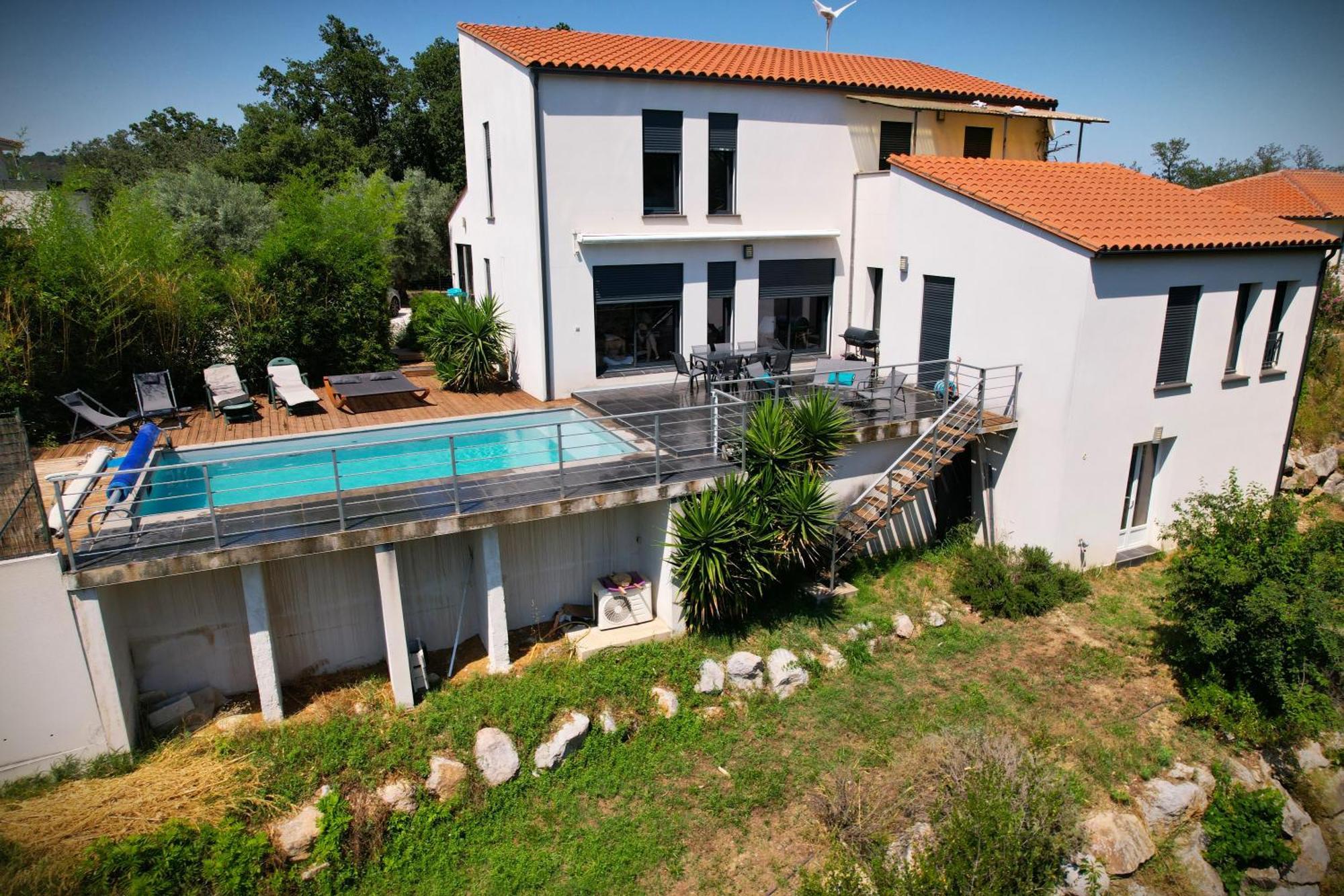 Villa Contemporaine, Jardin Mediterraneen Et Piscine Privee Saint-Jean-Pla-de-Corts Ngoại thất bức ảnh